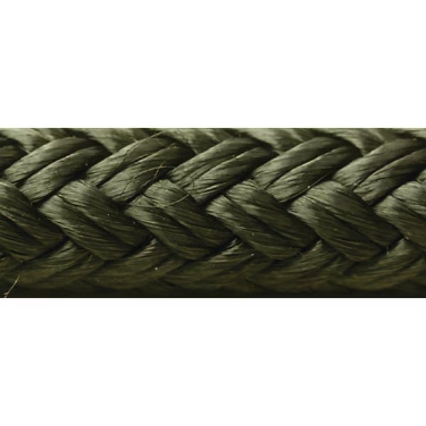 Double Braid Nylon Dock Line, Black, 5/8